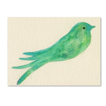 Fernanda Franco 'Pajaro Verde' Canvas Art,24x32